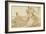 Flight into Egypt (recto); Various Studies (verso)-Giovanni Battista Tiepolo-Framed Art Print