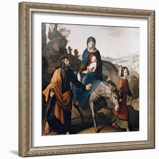 Flight Into Egypt-Julius Schnorr von Carolsfeld-Framed Giclee Print