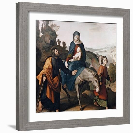 Flight Into Egypt-Julius Schnorr von Carolsfeld-Framed Giclee Print