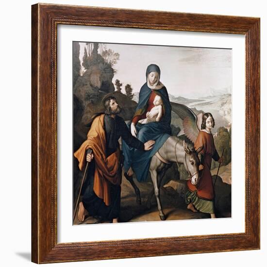 Flight Into Egypt-Julius Schnorr von Carolsfeld-Framed Giclee Print