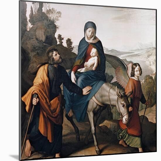 Flight Into Egypt-Julius Schnorr von Carolsfeld-Mounted Giclee Print