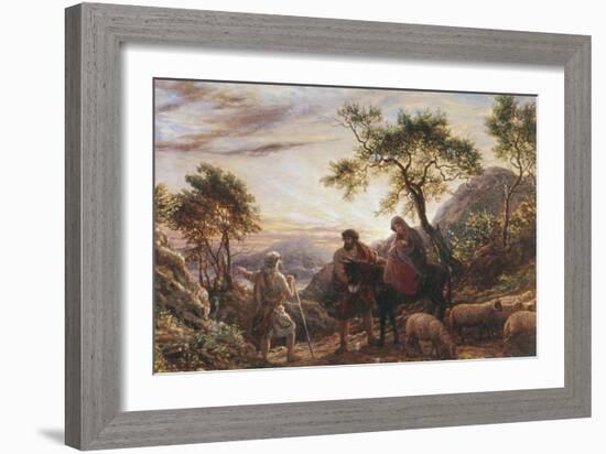 Flight Into Egypt-James Thomas Linnell-Framed Giclee Print