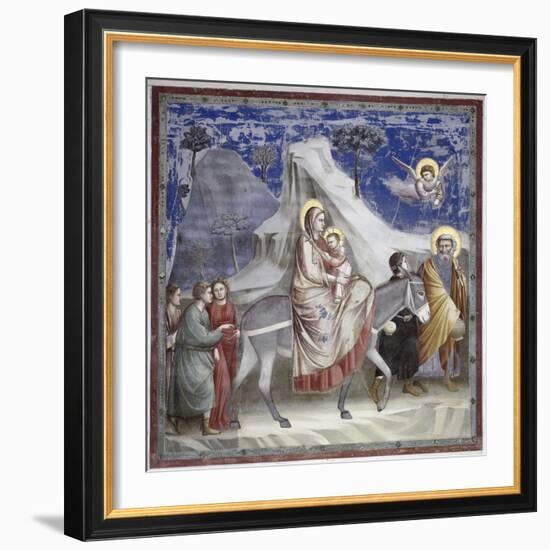 Flight into Egypt-Giotto di Bondone-Framed Giclee Print