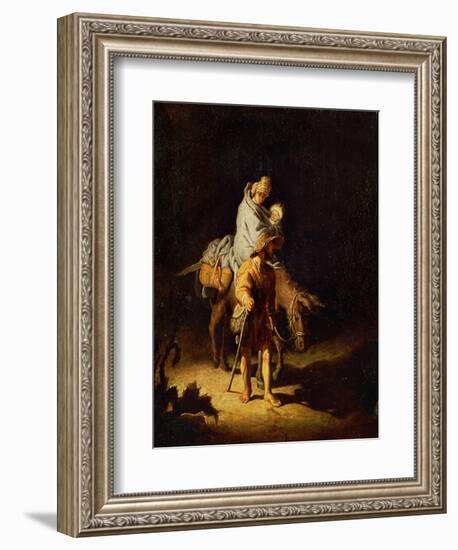 Flight into Egypt-Rembrandt van Rijn-Framed Giclee Print