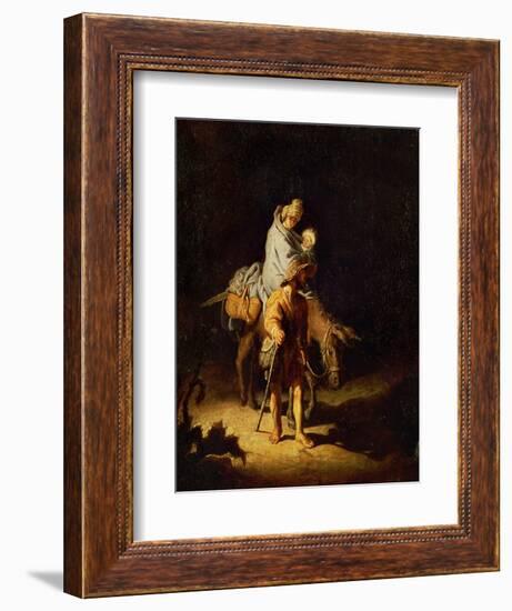 Flight into Egypt-Rembrandt van Rijn-Framed Giclee Print