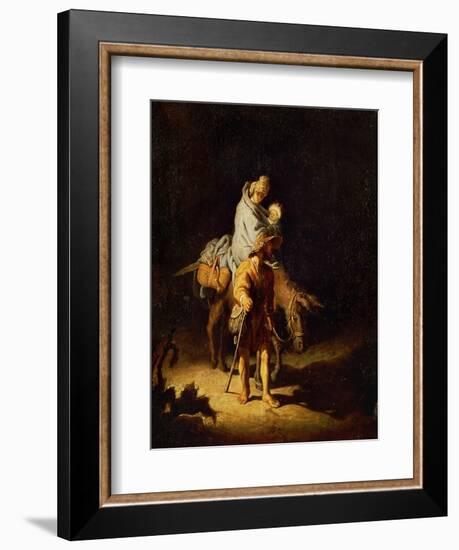 Flight into Egypt-Rembrandt van Rijn-Framed Giclee Print