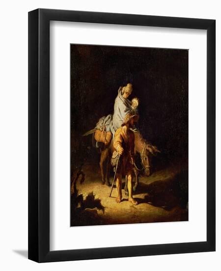 Flight into Egypt-Rembrandt van Rijn-Framed Giclee Print