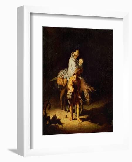 Flight into Egypt-Rembrandt van Rijn-Framed Giclee Print