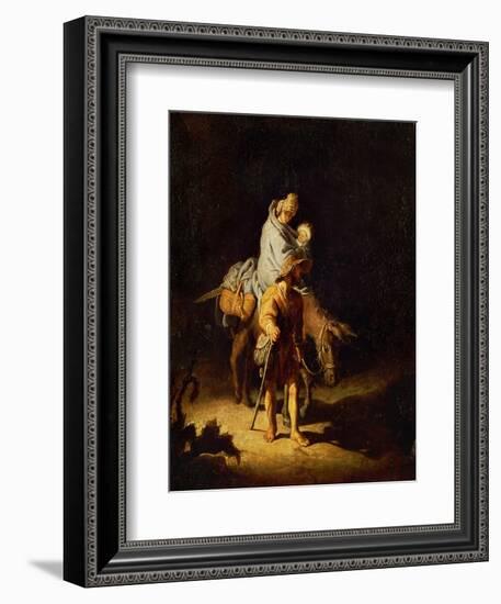 Flight into Egypt-Rembrandt van Rijn-Framed Giclee Print