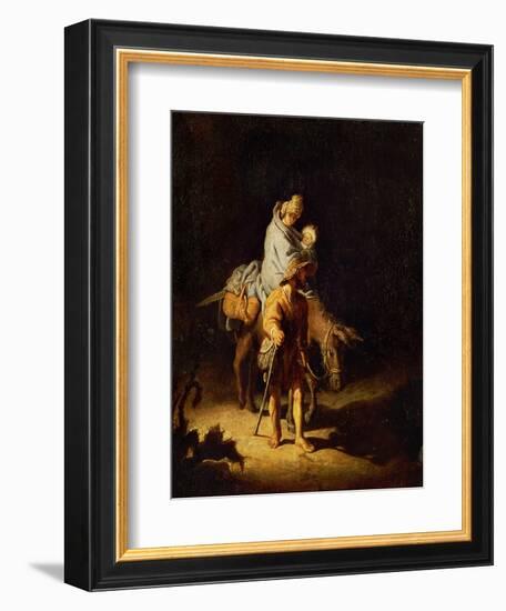 Flight into Egypt-Rembrandt van Rijn-Framed Giclee Print