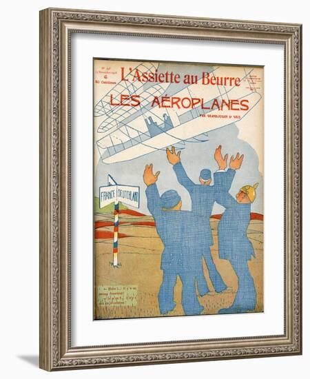 Flight - No More Borders-Juan Gris-Framed Art Print