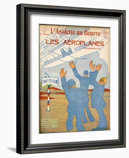 Flight - No More Borders-Juan Gris-Framed Art Print