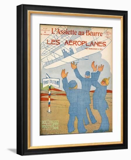Flight - No More Borders-Juan Gris-Framed Art Print