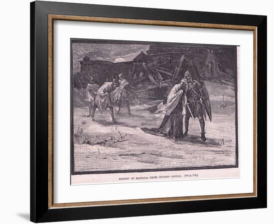 Flight of Matilda from Oxford Castle Ad 1142-Charles Ricketts-Framed Giclee Print