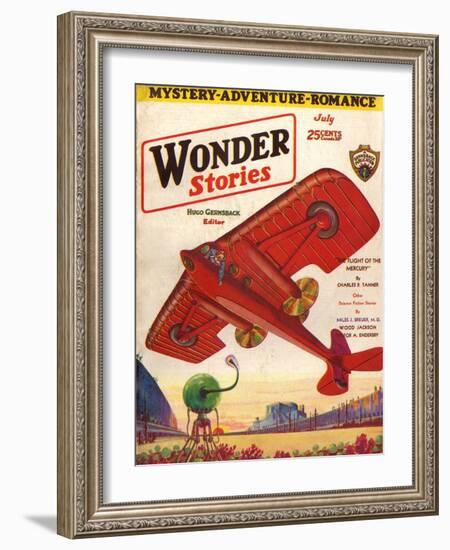 Flight of the Mercury'-Frank R Paul-Framed Art Print