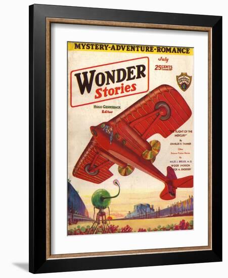 Flight of the Mercury'-Frank R Paul-Framed Art Print