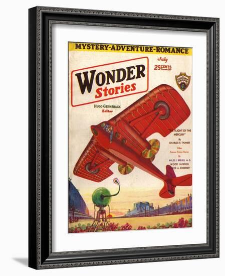 Flight of the Mercury'-Frank R Paul-Framed Art Print