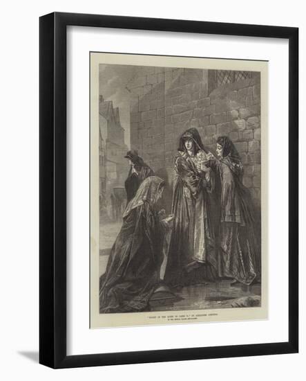 Flight of the Queen of James Ii, in the Crystal Palace Art-Gallery-Alexander Johnston-Framed Giclee Print