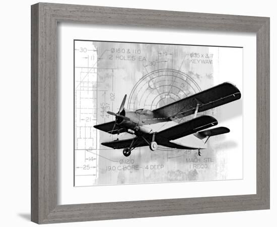 Flight Plans II-Michael Marcon-Framed Art Print