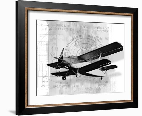 Flight Plans II-Michael Marcon-Framed Art Print