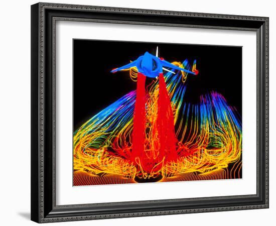 Flight Simulation of a Harrier Jump-jet-null-Framed Photographic Print