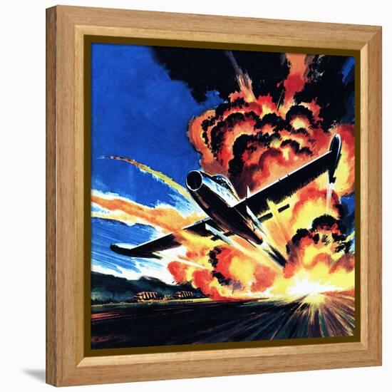 Flight Through an Inferno-Wilf Hardy-Framed Premier Image Canvas