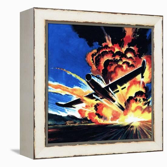 Flight Through an Inferno-Wilf Hardy-Framed Premier Image Canvas