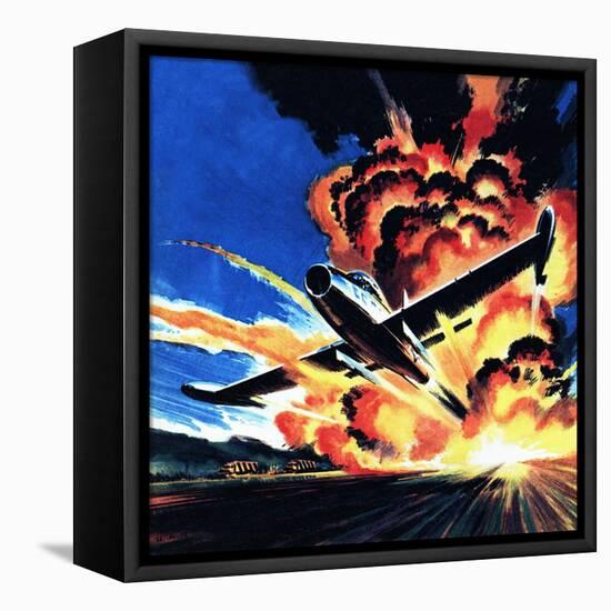 Flight Through an Inferno-Wilf Hardy-Framed Premier Image Canvas