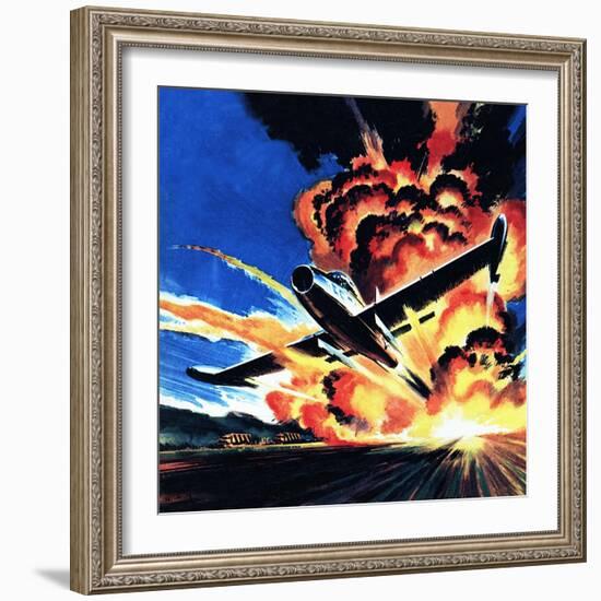 Flight Through an Inferno-Wilf Hardy-Framed Giclee Print