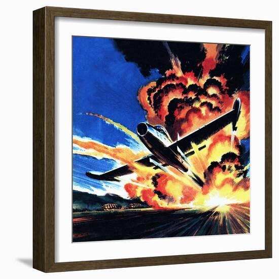 Flight Through an Inferno-Wilf Hardy-Framed Giclee Print