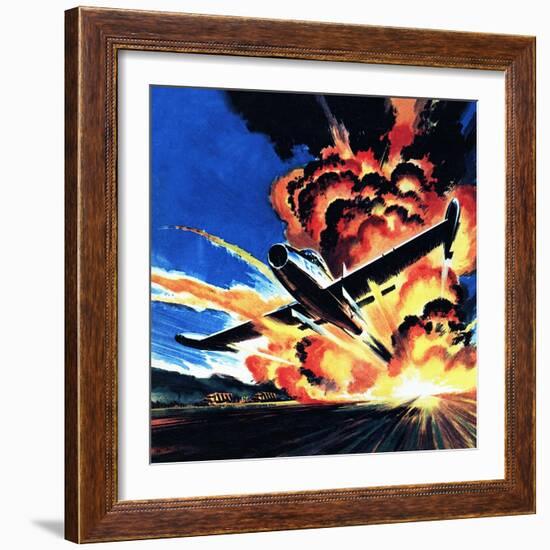 Flight Through an Inferno-Wilf Hardy-Framed Giclee Print