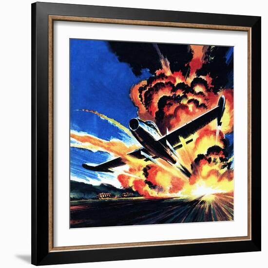 Flight Through an Inferno-Wilf Hardy-Framed Giclee Print