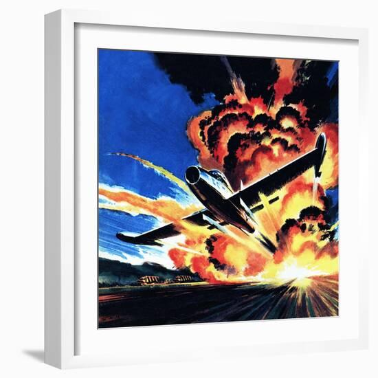 Flight Through an Inferno-Wilf Hardy-Framed Giclee Print