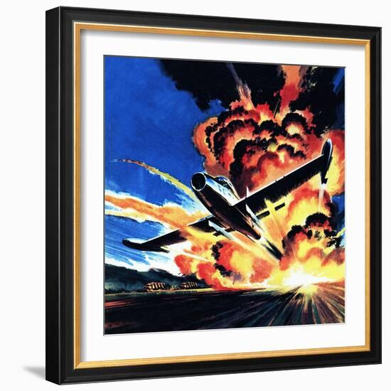 Flight Through an Inferno-Wilf Hardy-Framed Giclee Print