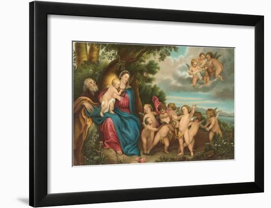 Flight to Egypt by Van Dyck, Florence-null-Framed Art Print