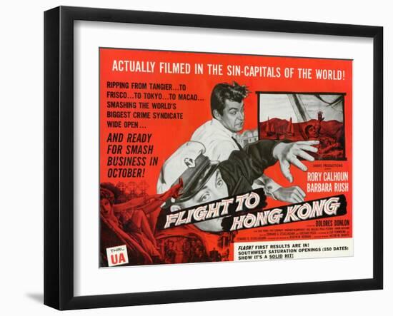 Flight to Hong Kong, 1956-null-Framed Art Print