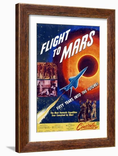 Flight to Mars, 1951-null-Framed Art Print