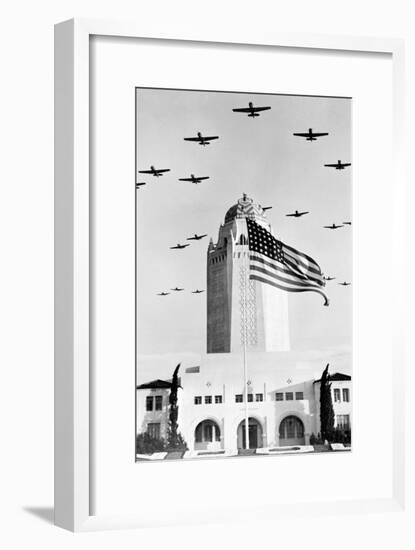 Flight Training Formation in Texas-null-Framed Art Print