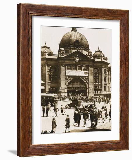 Flinders Street Station, Melbourne, Australia-null-Framed Photographic Print