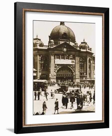 Flinders Street Station, Melbourne, Australia-null-Framed Photographic Print