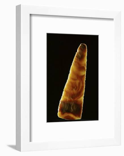 Flint tool, Ancient Egyptian, Predynastic period-Werner Forman-Framed Photographic Print