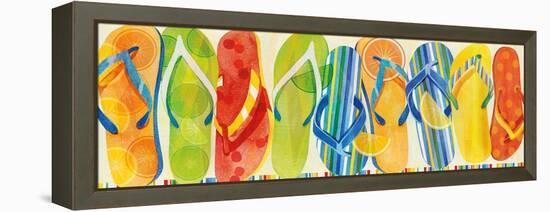 Flip Flop Collection-Mary Escobedo-Framed Stretched Canvas