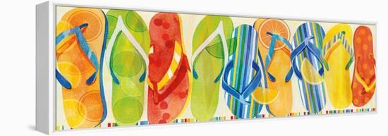 Flip Flop Collection-Mary Escobedo-Framed Stretched Canvas