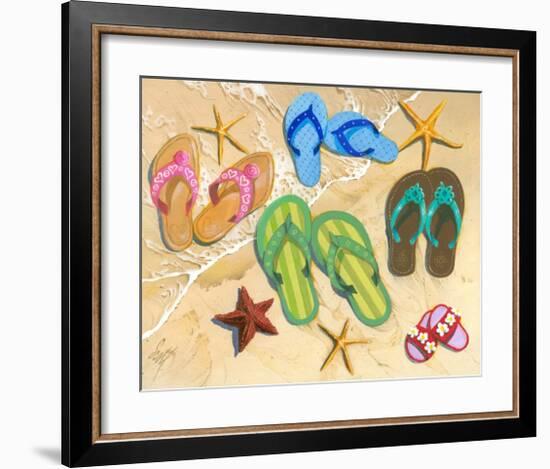 Flip Flop Family-Scott Westmoreland-Framed Art Print