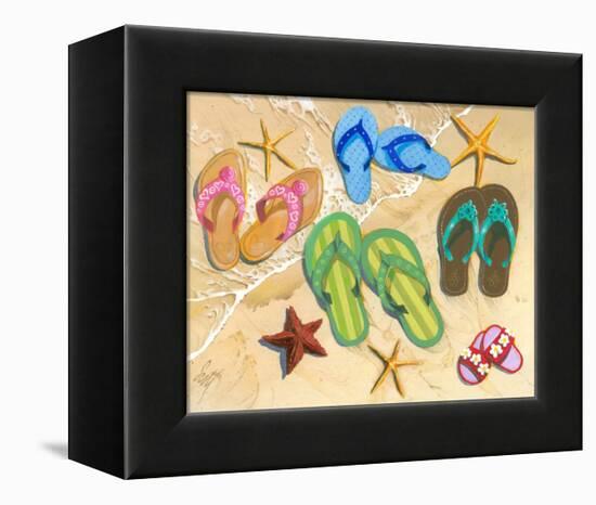Flip Flop Family-Scott Westmoreland-Framed Stretched Canvas