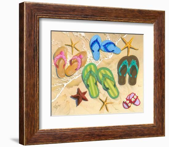 Flip Flop Family-Scott Westmoreland-Framed Art Print