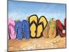 Flip Flop Fence-Scott Westmoreland-Mounted Art Print