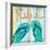 Flip Flop Retreat III-Julie DeRice-Framed Art Print