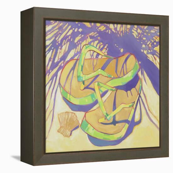 FlipFlops 2-Darrell Hill-Framed Premier Image Canvas