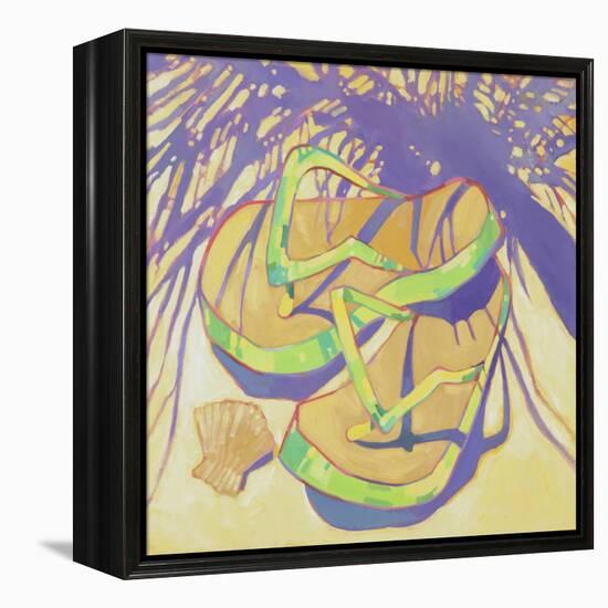 FlipFlops 2-Darrell Hill-Framed Premier Image Canvas